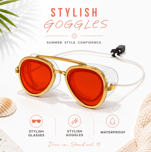 HydroShade Leak Proof Full-View Swim Goggles Adjustable Silicone Unisex Design Professional Swimming Goggles